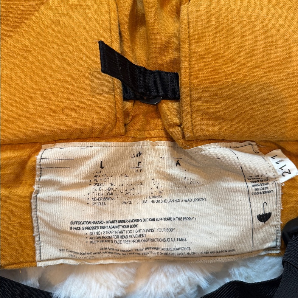 Marigold Yellow Happy Baby Revolution carrier - Picture 5 of 5